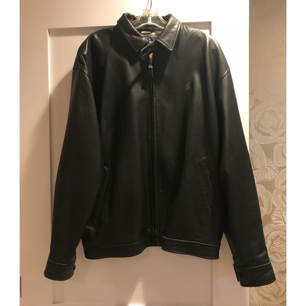Ralph Lauren Men’s Black Leather Jacket